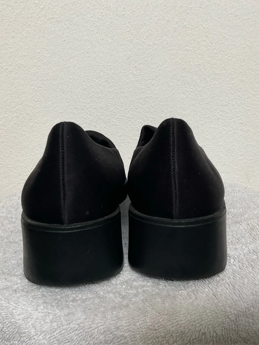 Comfort Plus Black Slip On Stretch Loafer Low Heel Size 11 Wide Width Office